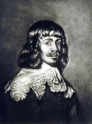 William Hamilton (1616-51) 2. Herzog von Hamilton, Illustration aus Portraits of Characters Illustrious in British History, graviert von Robert Dunkarton (Mezzotinto)